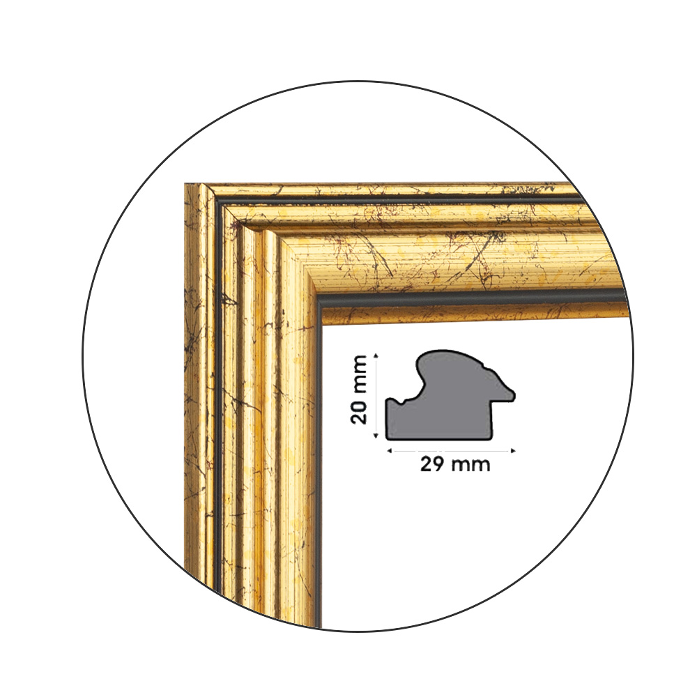Ramă pentru puzzle "Classical" - până la 500 piese / Auriu